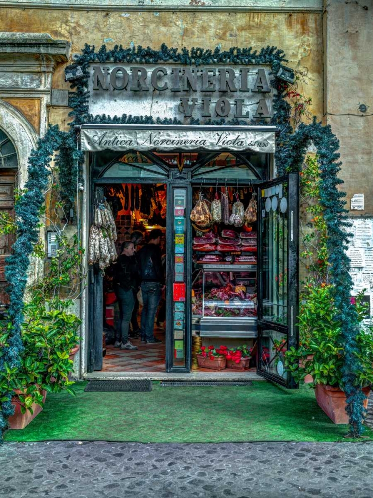 Butcher Shop in Rome, Italy art print by Assaf Frank for $57.95 CAD
