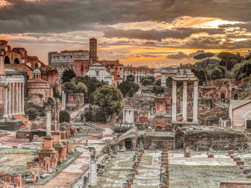 Ruins of the Roman Forum, Rome, Italy art print by Assaf Frank for $57.95 CAD