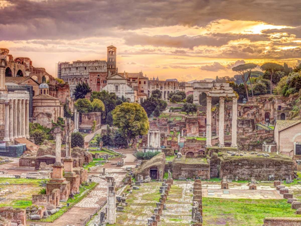 Ruins of the Roman Forum, Rome, Italy art print by Assaf Frank for $57.95 CAD