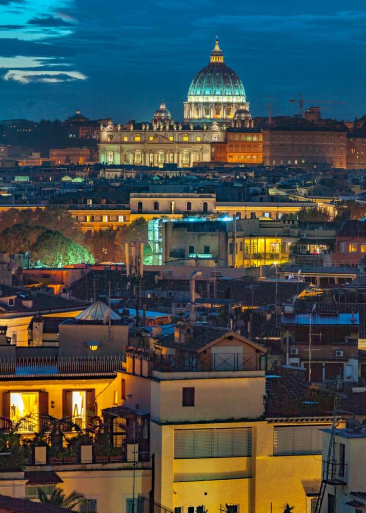 Vatican city with St. Peters Basilica, Rome, Italy art print by Assaf Frank for $57.95 CAD
