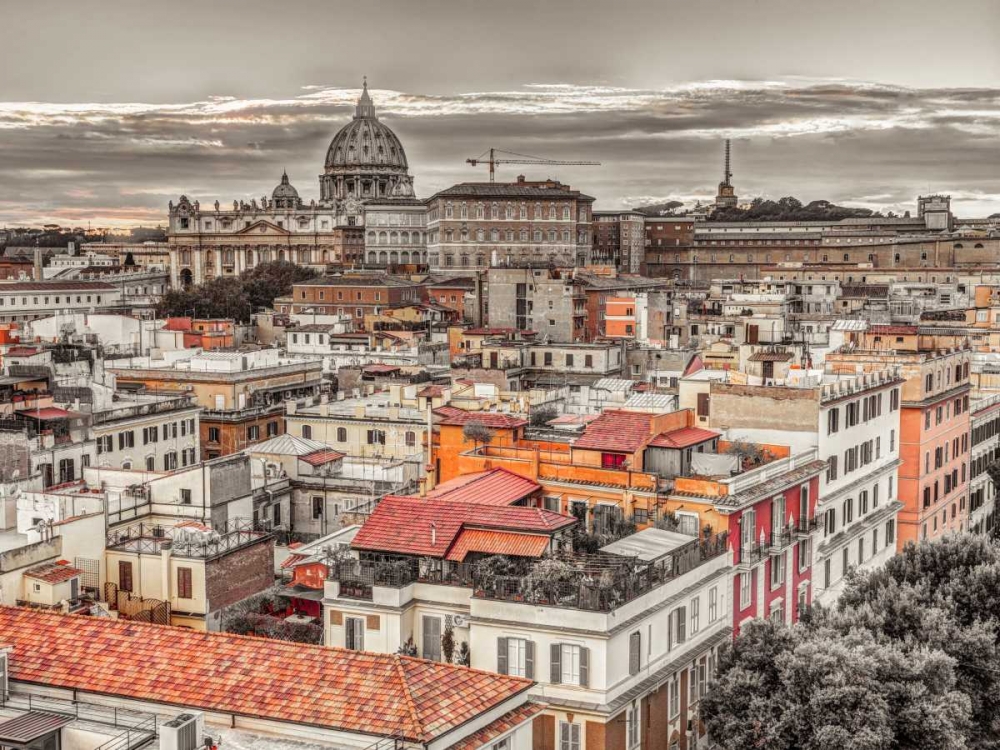 Vatican city with St. Peters Basilica, Rome, Italy art print by Assaf Frank for $57.95 CAD