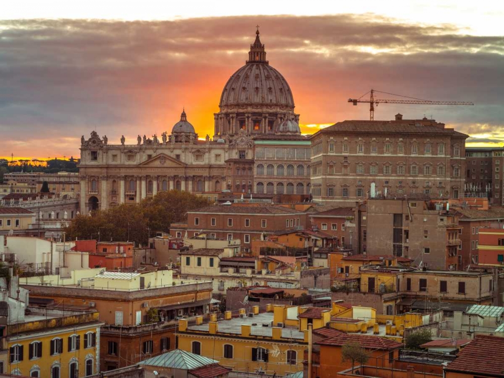 Vatican city with St. Peters Basilica, Rome, Italy art print by Assaf Frank for $57.95 CAD