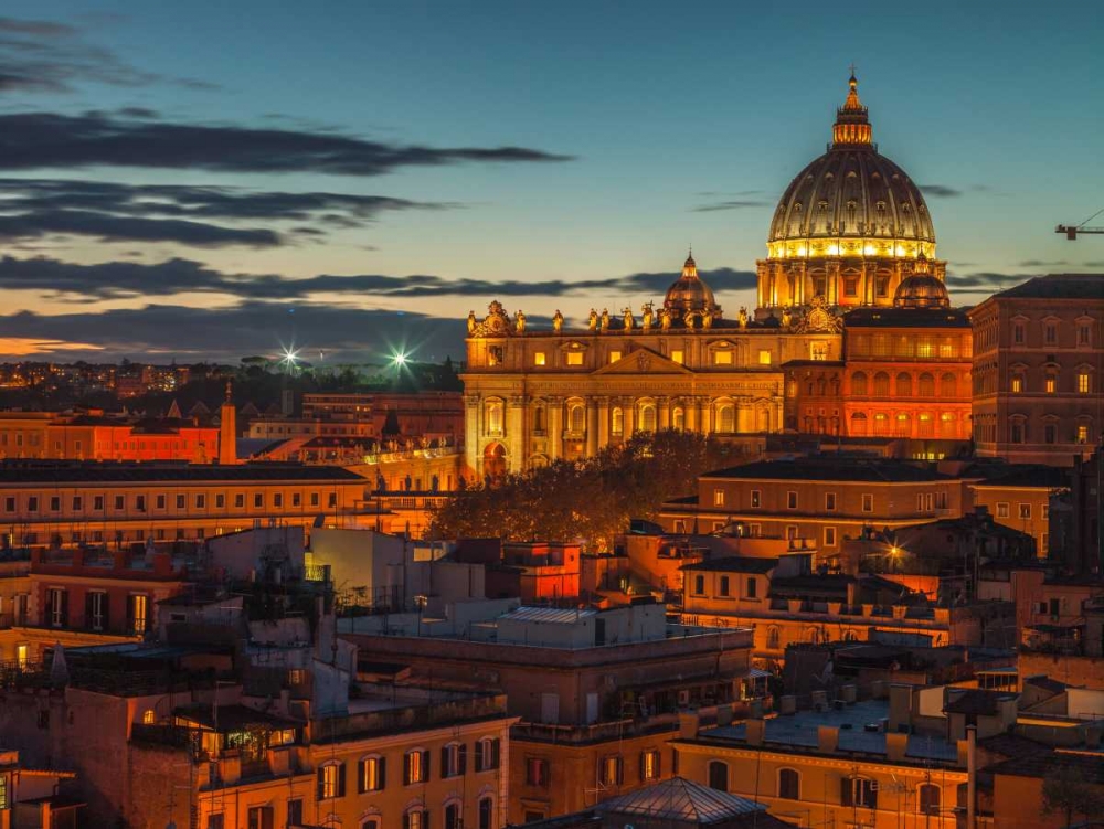 Vatican city with St. Peters Basilica, Rome, Italy art print by Assaf Frank for $57.95 CAD