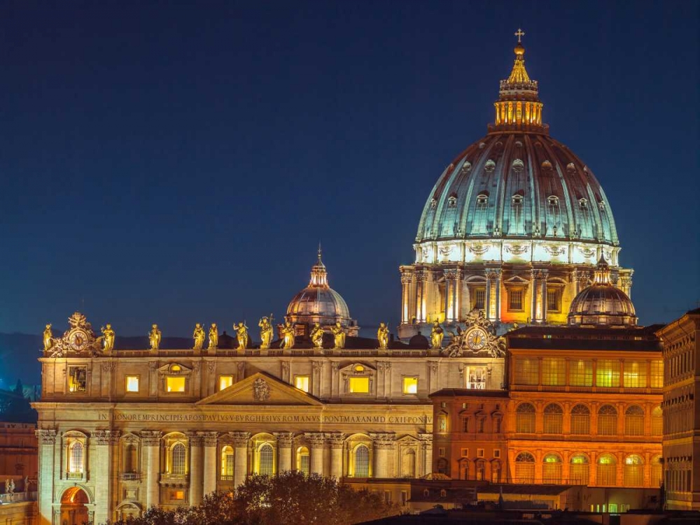 Vatican city with St. Peters Basilica, Rome, Italy art print by Assaf Frank for $57.95 CAD