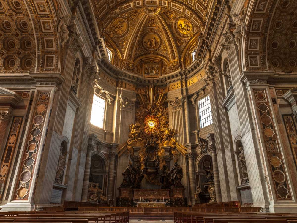 Inside of St. Peters Basilica, Rome, Italy art print by Assaf Frank for $57.95 CAD