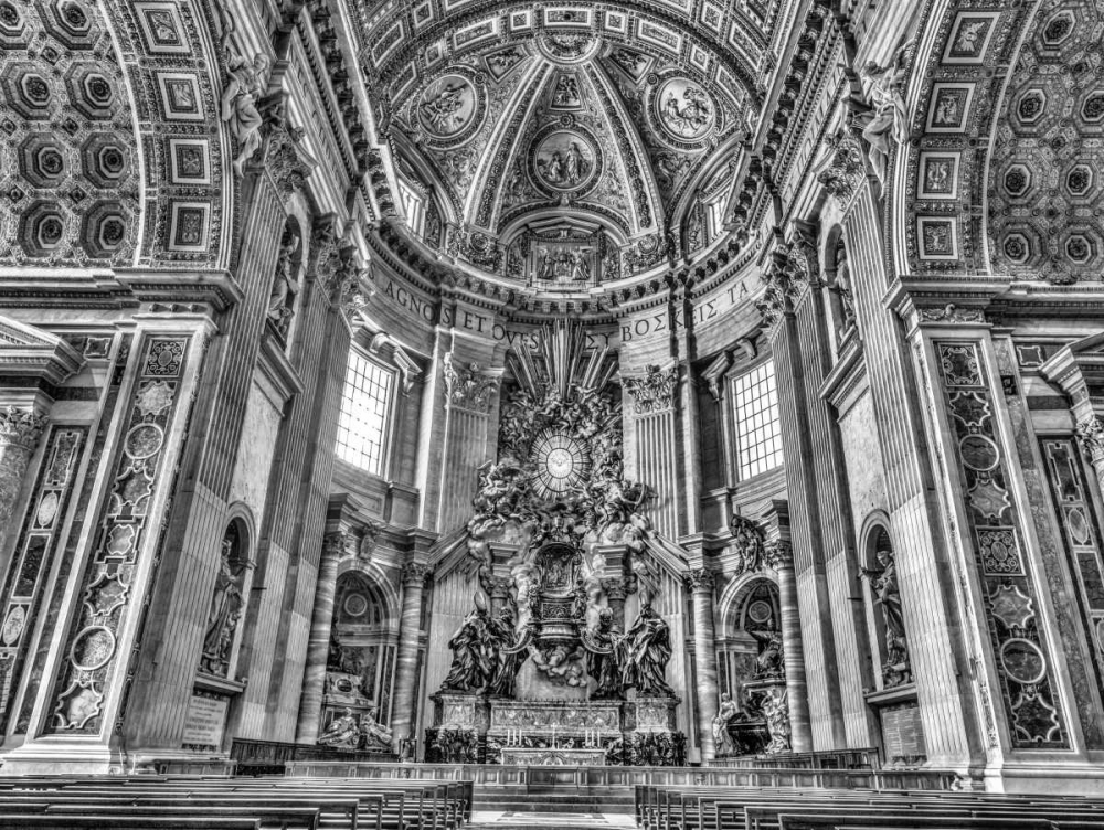 Inside of St. Peters Basilica, Rome, Italy art print by Assaf Frank for $57.95 CAD