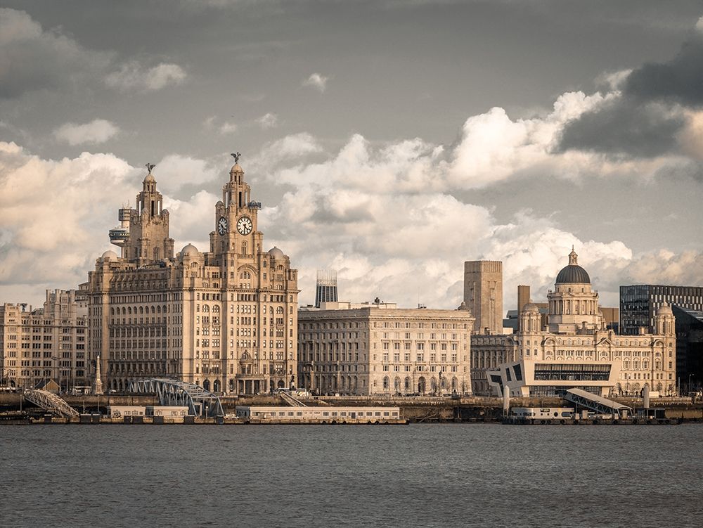 Liverpool skyline across the River Mersey, UK art print by Assaf Frank for $57.95 CAD
