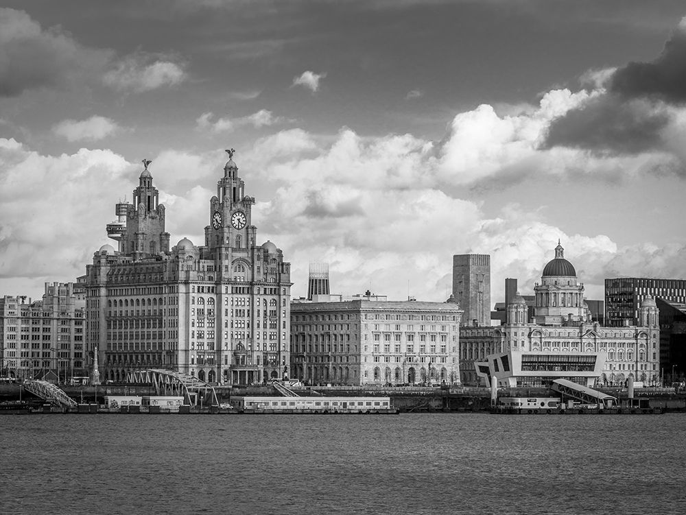 Liverpool city skyline across the River Mersey, UK, FTBR-1870 art print by Assaf Frank for $57.95 CAD