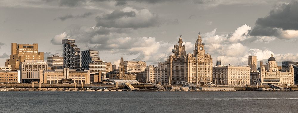 Liverpool skyline across the River Mersey, UK art print by Assaf Frank for $57.95 CAD