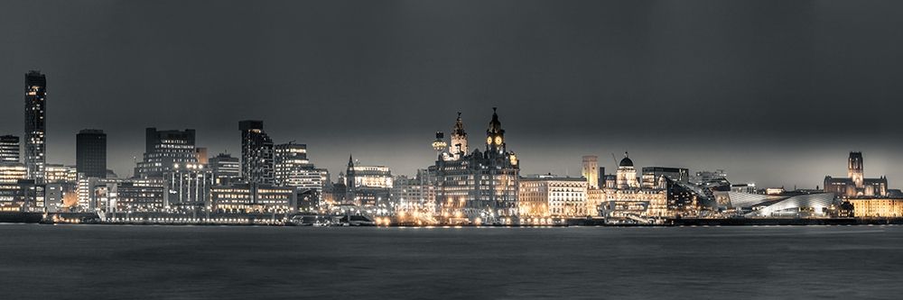 Liverpool skyline across the River Mersey, UK art print by Assaf Frank for $57.95 CAD