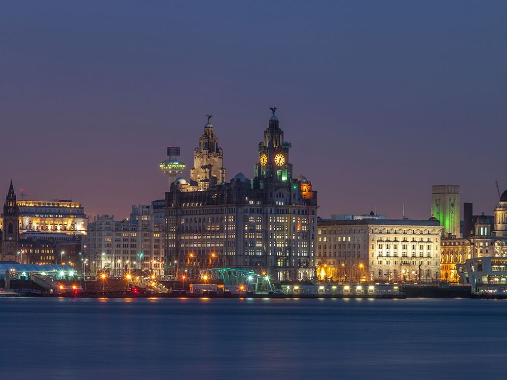 Liverpool city skyline across the River Mersey, UK,FTBR-1871 art print by Assaf Frank for $57.95 CAD