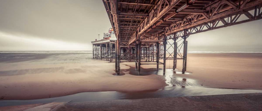 Blackpool sea shore with jetty art print by Assaf Frank for $57.95 CAD