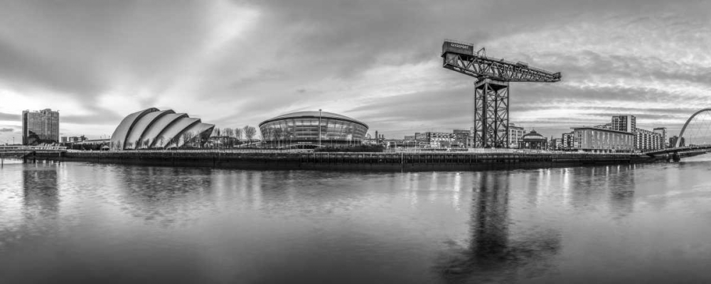 View along the river Clyde, Glasgow, FTBR-1805 art print by Assaf Frank for $57.95 CAD