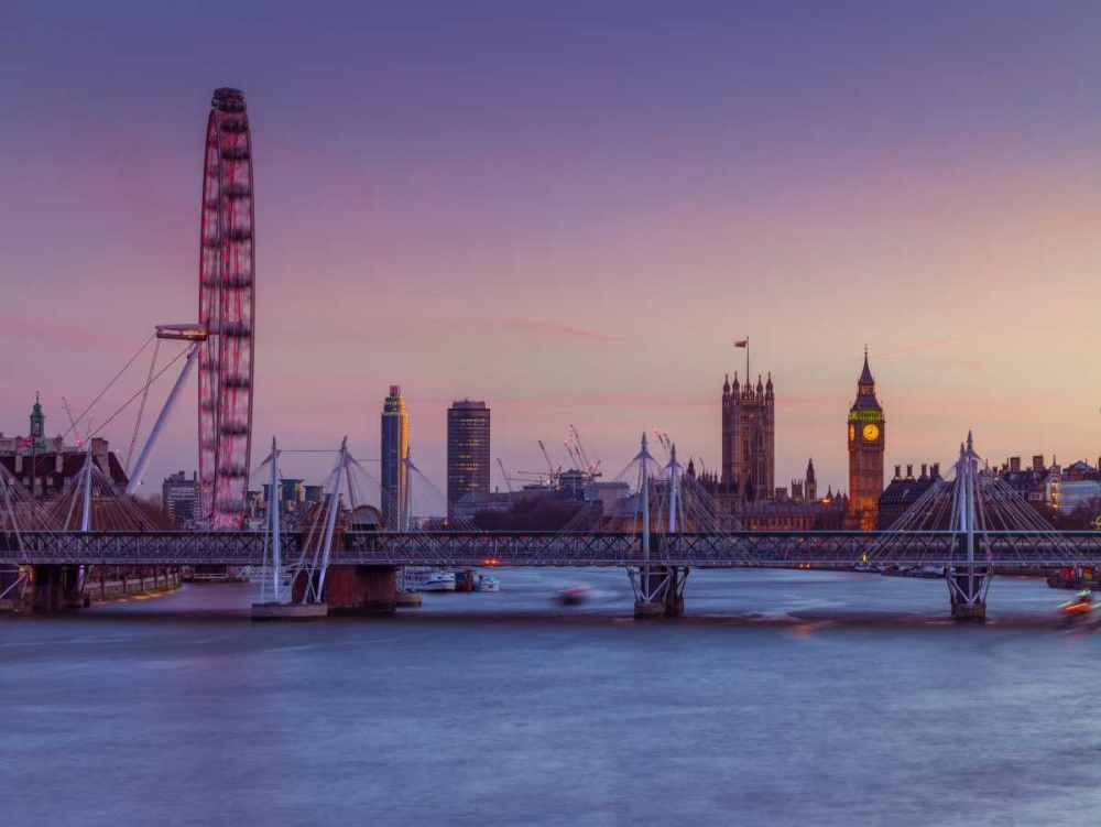 London cityscape over river Thames art print by Assaf Frank for $57.95 CAD