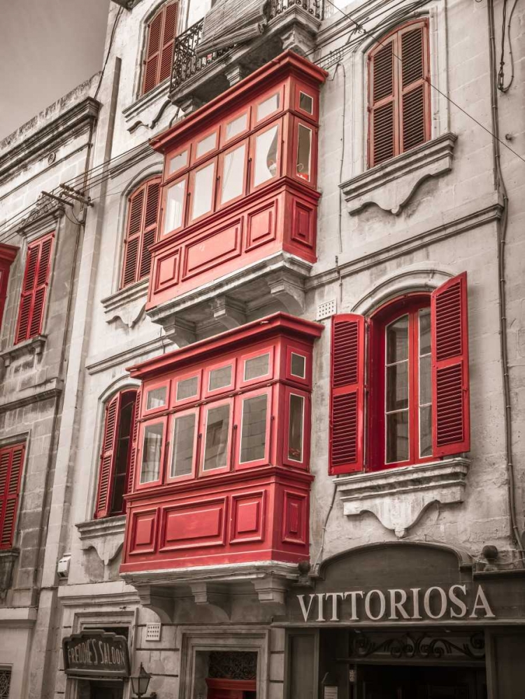 Traditional maltese house in Birgu, Malta art print by Assaf Frank for $57.95 CAD