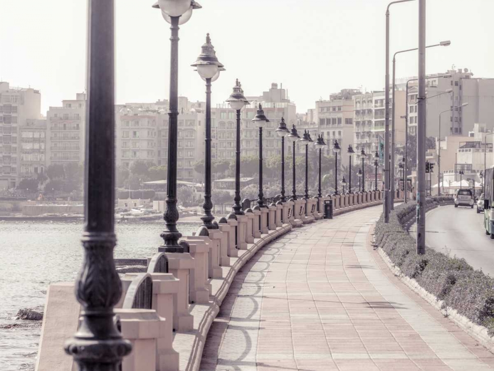 Road by the sea at St Julians bay, Malta art print by Assaf Frank for $57.95 CAD