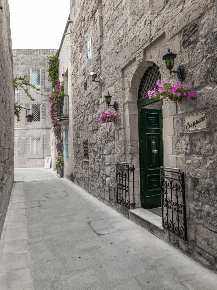 Traditional houses on narrow lanes of Mdina, Malta art print by Assaf Frank for $57.95 CAD