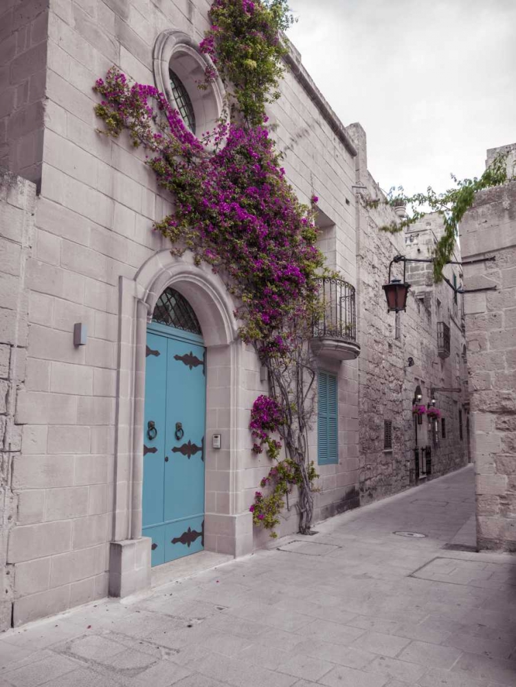 Traditional houses on narrow lanes of Mdina, Malta art print by Assaf Frank for $57.95 CAD