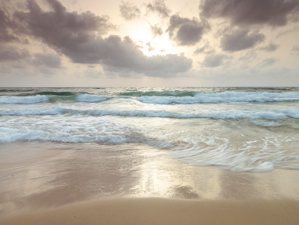 Tranquil beach with cloudscape art print by Assaf Frank for $57.95 CAD