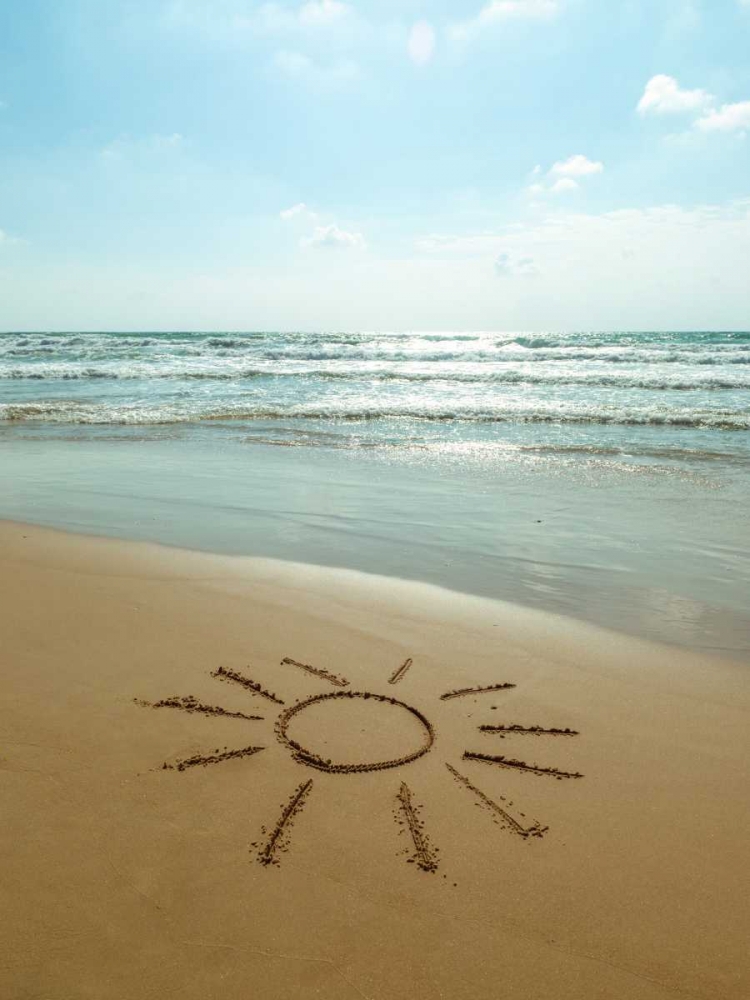 Sun drawn on the beach art print by Assaf Frank for $57.95 CAD