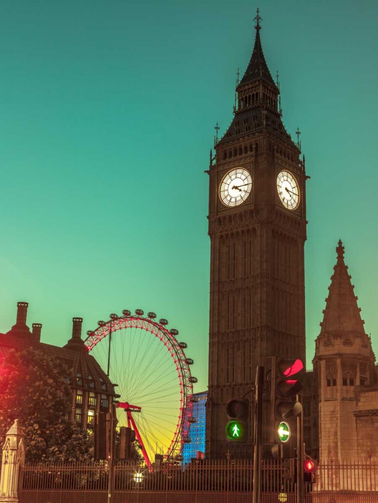 View of Big Ben from street, London, UK, FTBR-1905 art print by Assaf Frank for $57.95 CAD
