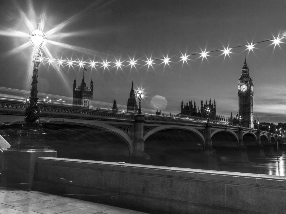 Westminster bridge and Big Ben from Thames promenade, London, UK art print by Assaf Frank for $57.95 CAD