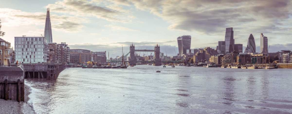 London skyline over river Thames, UK art print by Assaf Frank for $57.95 CAD