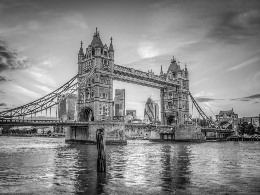 Famous Tower Bridge over River Thames, London, UK art print by Assaf Frank for $57.95 CAD