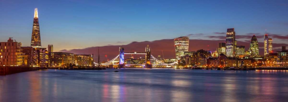 London skyline over river Thames, UK art print by Assaf Frank for $57.95 CAD