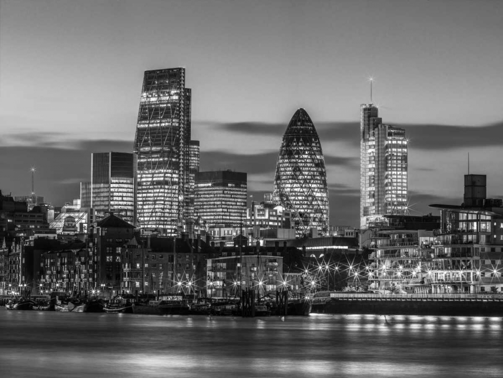 London skyline over river Thames, UK art print by Assaf Frank for $57.95 CAD