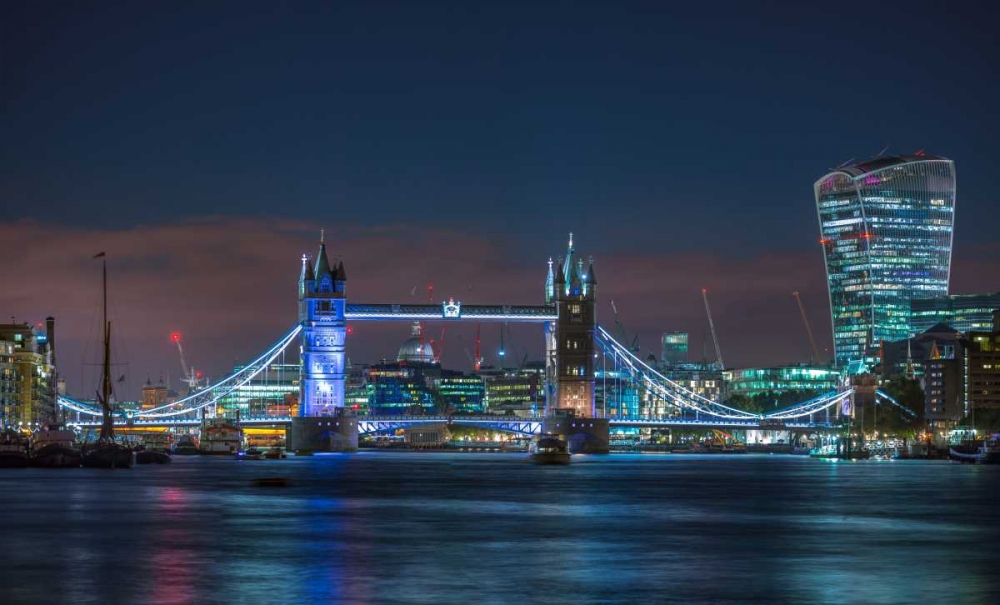 Famous Tower Bridge over River Thames, London, UK art print by Assaf Frank for $57.95 CAD