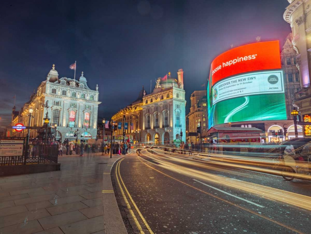London city street in evening art print by Assaf Frank for $57.95 CAD