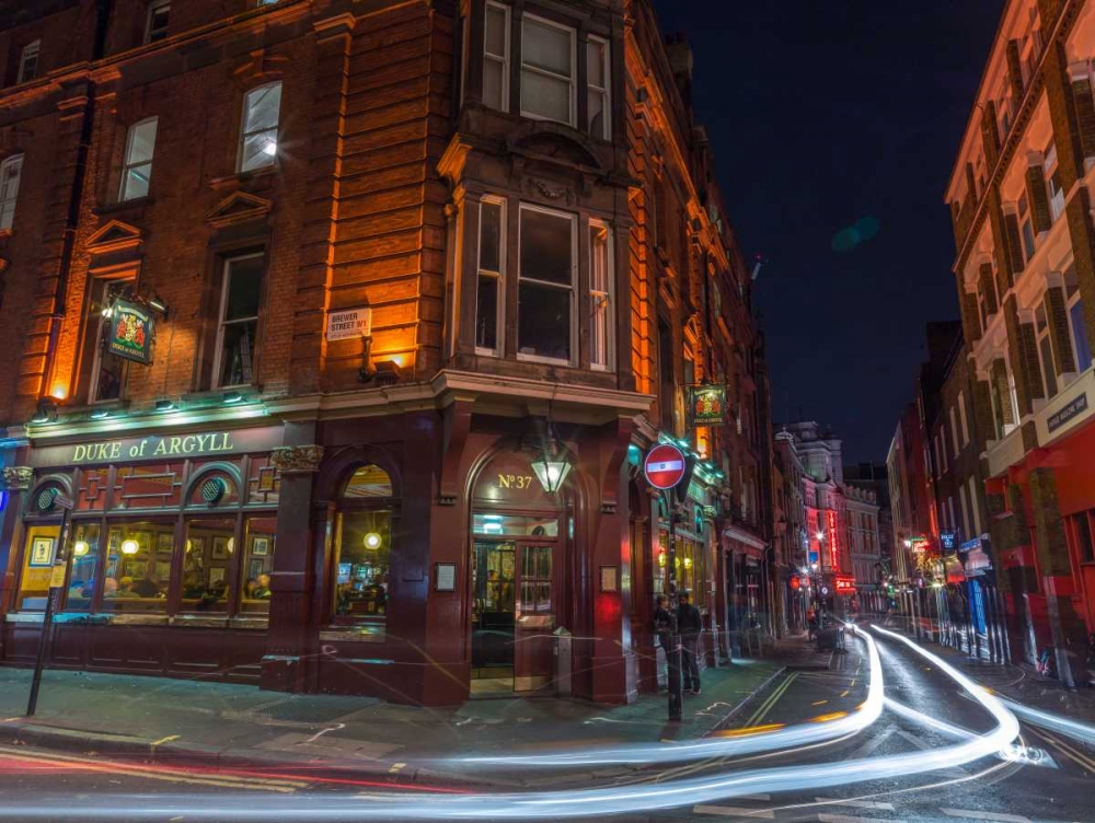 London city street in evening art print by Assaf Frank for $57.95 CAD