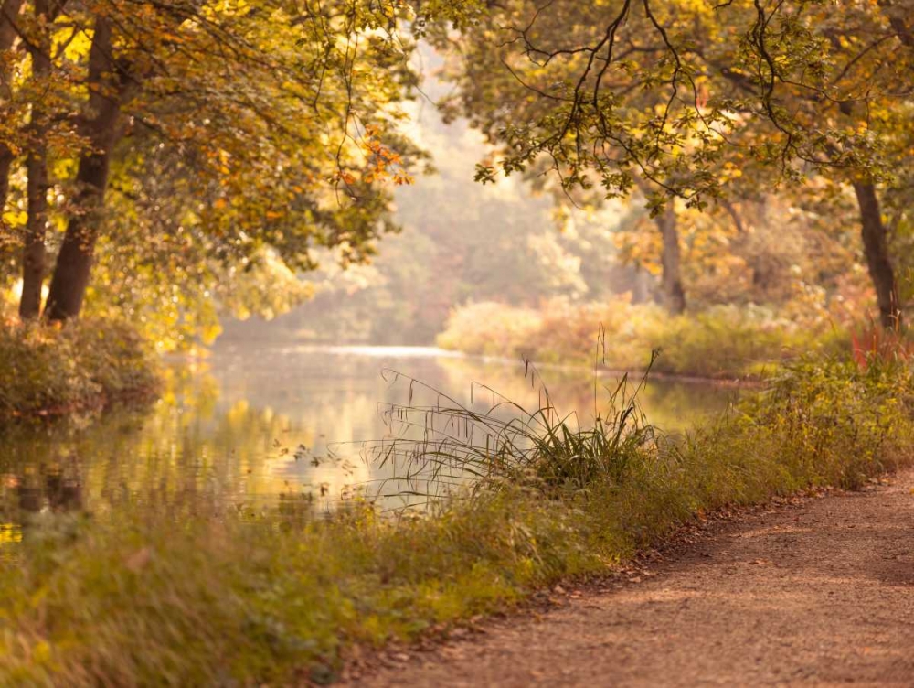 Basingstoke canal in countryside, UK, FTBR-1829 art print by Assaf Frank for $57.95 CAD