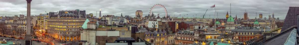 Panoramic view of London city art print by Assaf Frank for $57.95 CAD