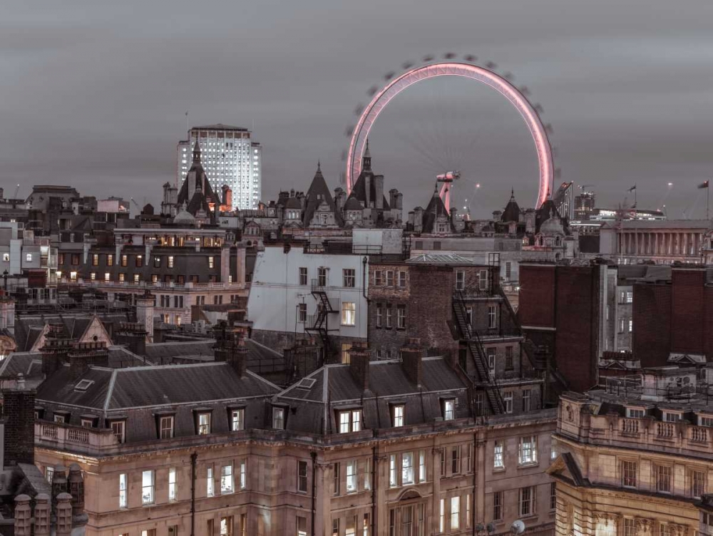 London cityscape with Millennium Wheel art print by Assaf Frank for $57.95 CAD