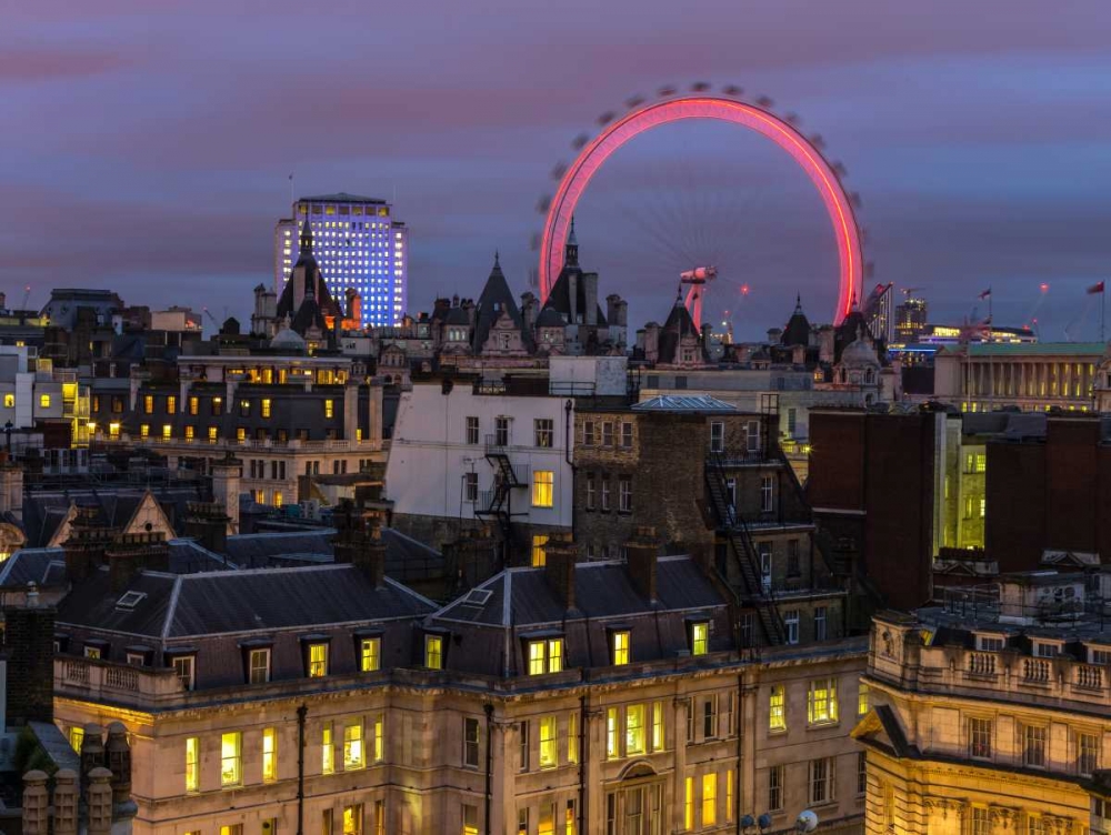 London cityscape with Millennium Wheel art print by Assaf Frank for $57.95 CAD
