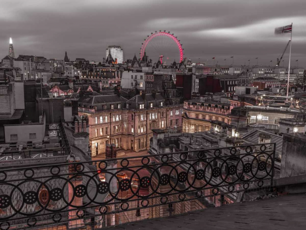 London cityscape with Millennium Wheel art print by Assaf Frank for $57.95 CAD