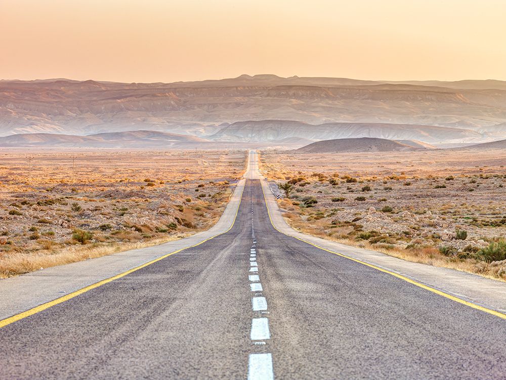 Highway through desert art print by Assaf Frank for $57.95 CAD