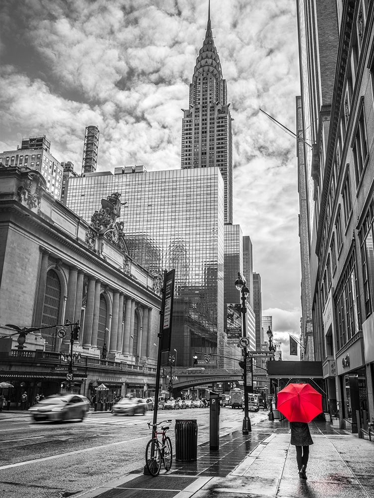 New York city scape with Chrysler Building,FTBR 1854 art print by Assaf Frank for $57.95 CAD