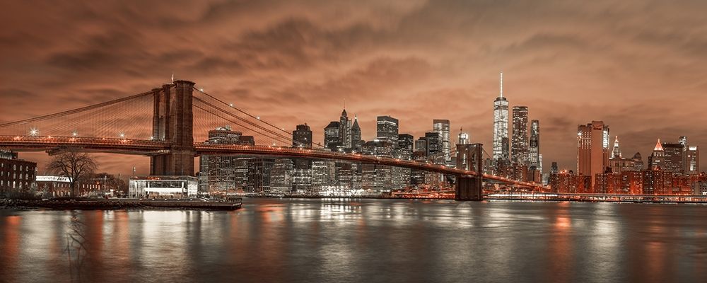 Brooklyn Bridge and Manhattan art print by Assaf Frank for $57.95 CAD