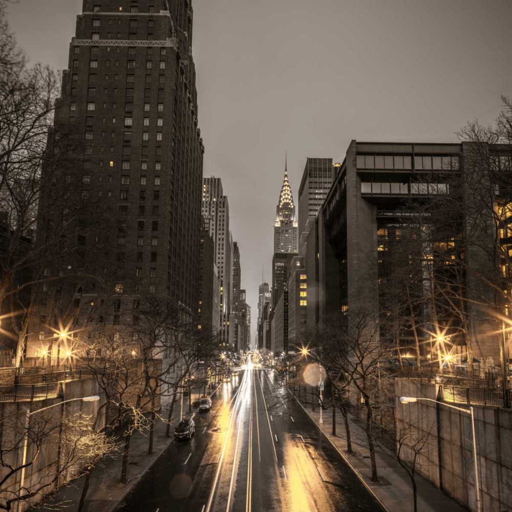New York city skyline with Chrysler Building in background art print by Assaf Frank for $57.95 CAD