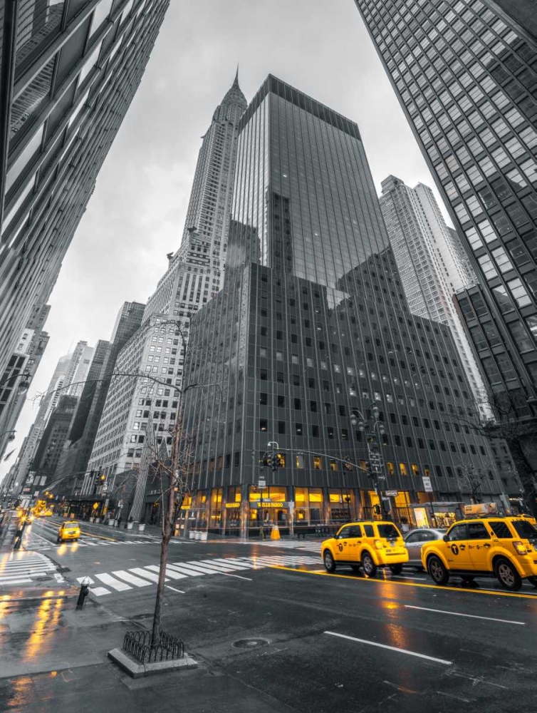 Traffic signal on New York city street art print by Assaf Frank for $57.95 CAD