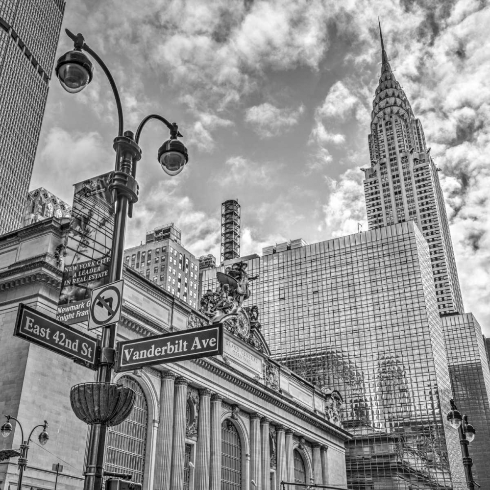 New York city scape with Chrysler Building art print by Assaf Frank for $57.95 CAD