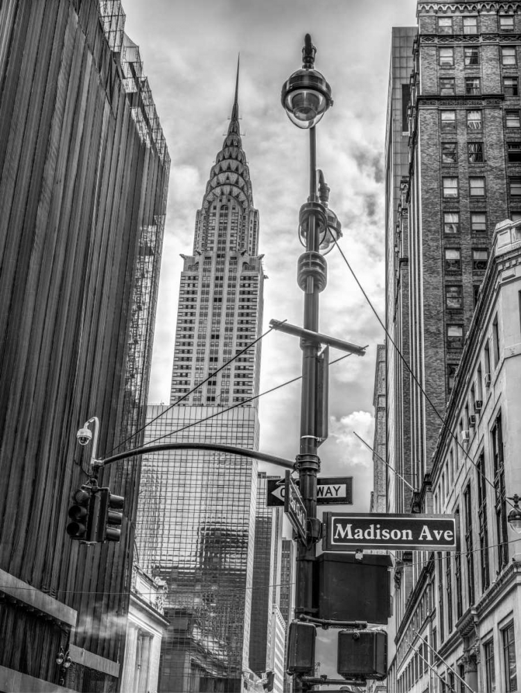 New York city scape with Chrysler Building art print by Assaf Frank for $57.95 CAD
