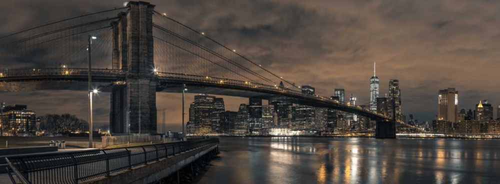 Brooklyn bridge over East river, New York art print by Assaf Frank for $57.95 CAD
