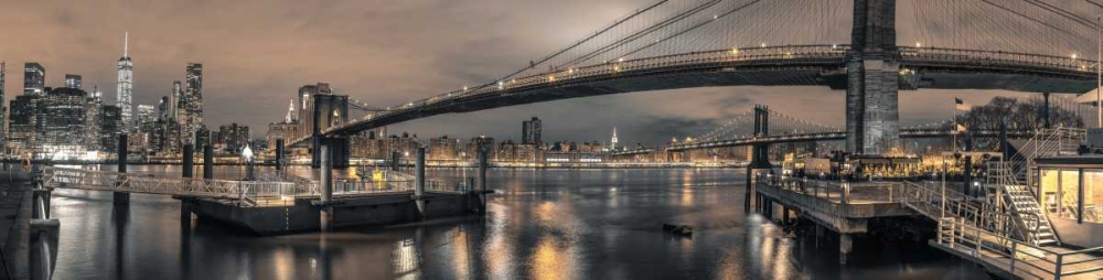 Brooklyn bridge over East river, New York art print by Assaf Frank for $57.95 CAD
