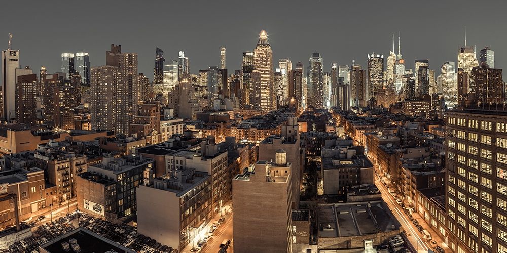 Lower Manhattan-New York art print by Assaf Frank for $57.95 CAD