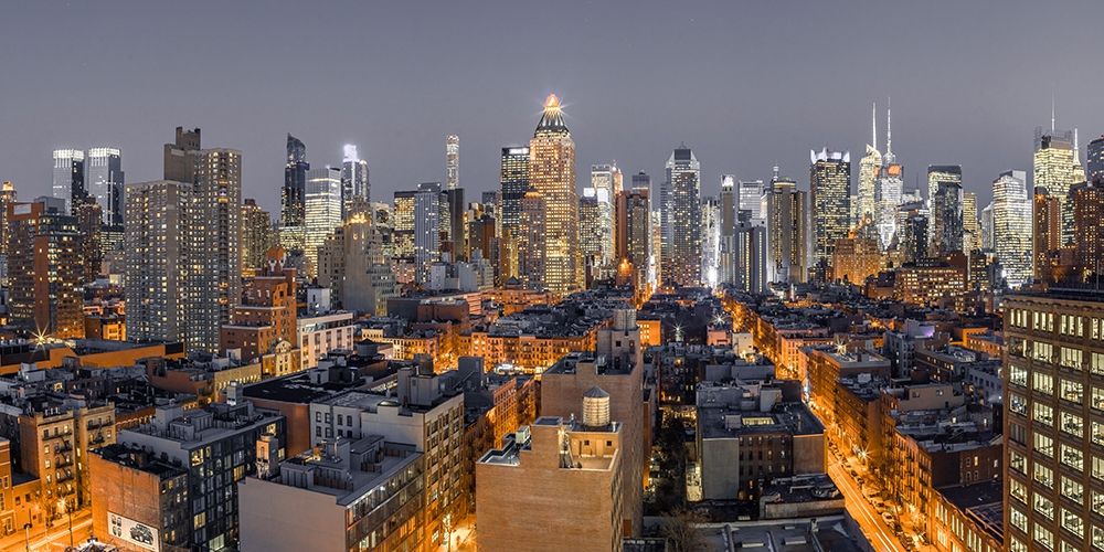 Lower Manhattan-New York art print by Assaf Frank for $57.95 CAD