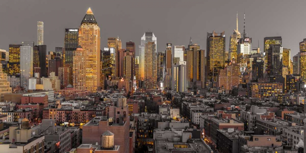 Lower Manhattan cityscape, New York art print by Assaf Frank for $57.95 CAD